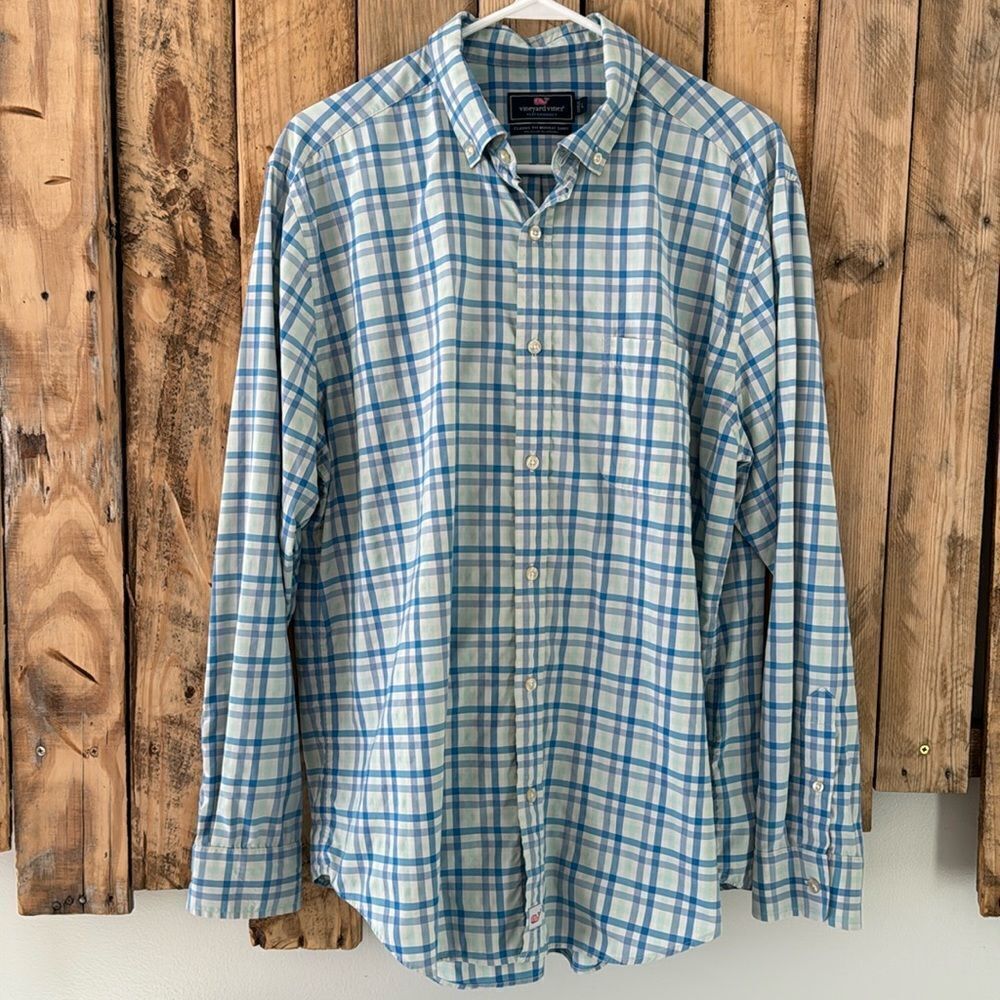 Vineyard Vines Performance Button Down Mens Size Large Classic Fit Murray Shirt